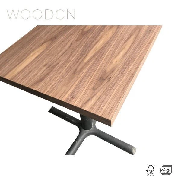 Veneer Oak Wood Table For Restaurant