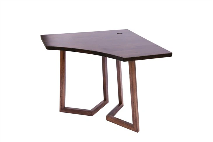 Wholesale Beech Wood Walnut Color Single Office Desk