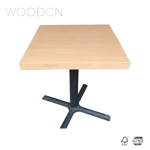 Veneer Elm Wood Table Top For Restaurant