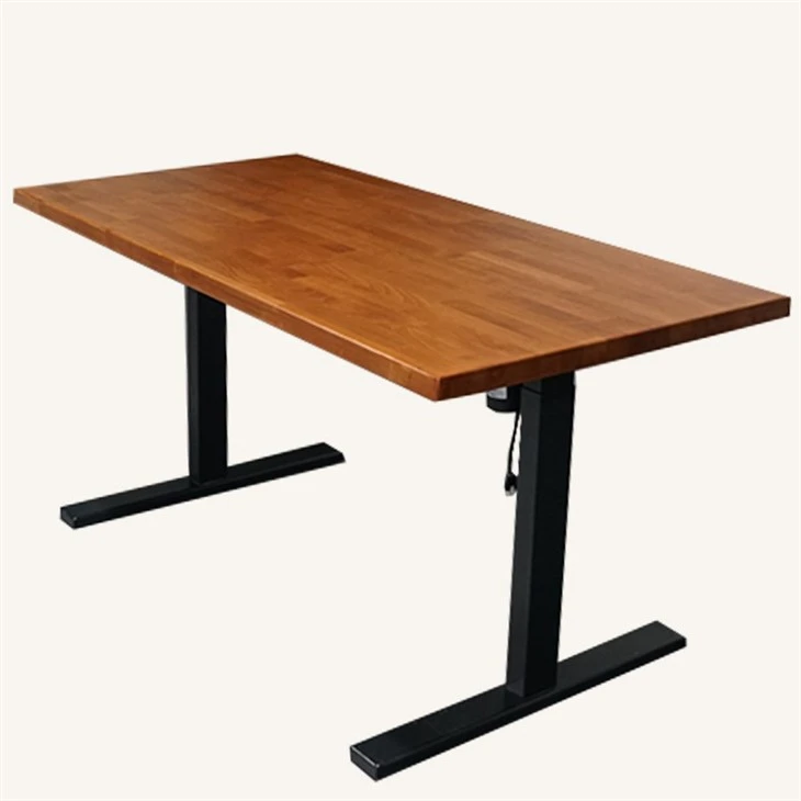 Solid Beech Wood Butcher Block Desk in Cherry Color