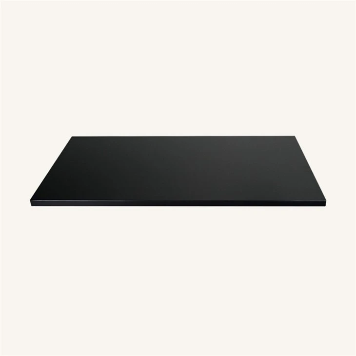 Solid Beech Wood Rectangle Dining Table Top in Black Color Manufacturer suppliers